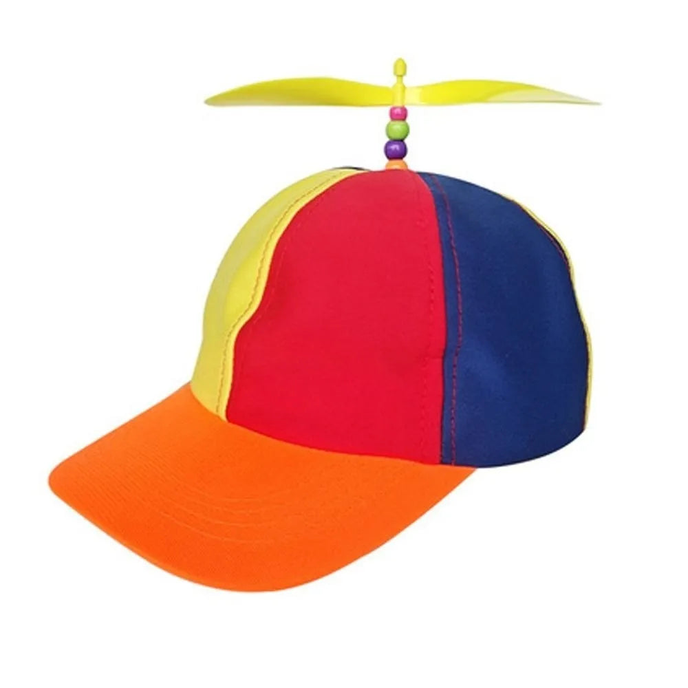 52-61cm Kids Boys Girls Rainbow Baseball Cap Bamboo Dragonfly Funny Snapback Hat Helicopter Propeller Adventure Dad Hat