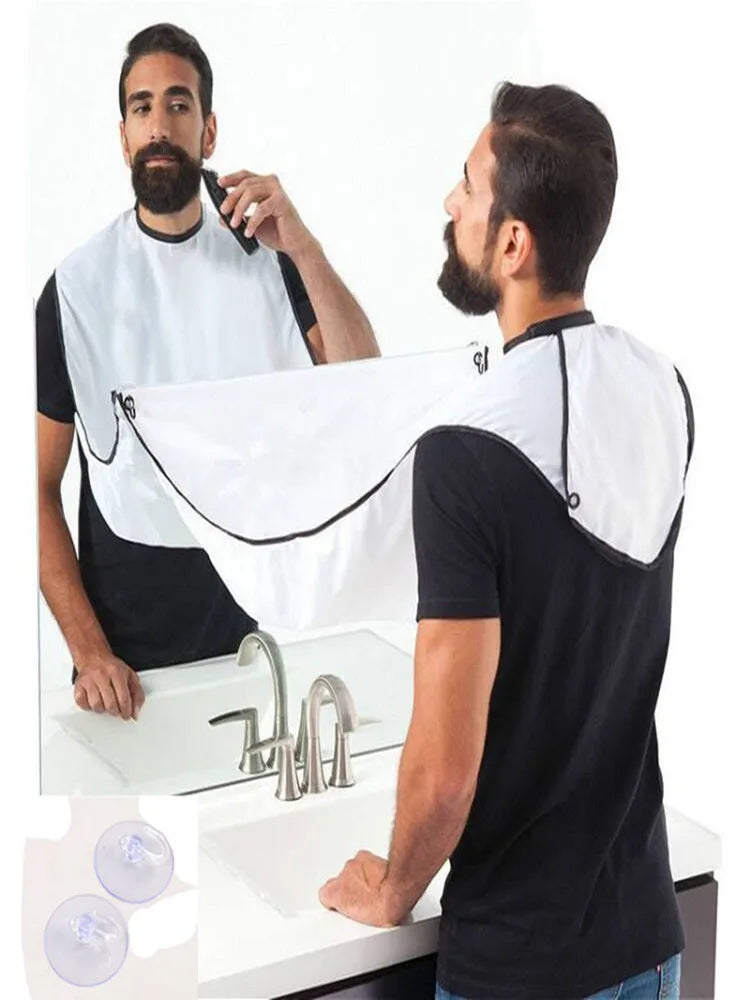Shaving Men's Shave Beard Apron Shaving Cloth Belt Transparent Suction Cup Care Cleaning Beard Shave Apron Men's Gift