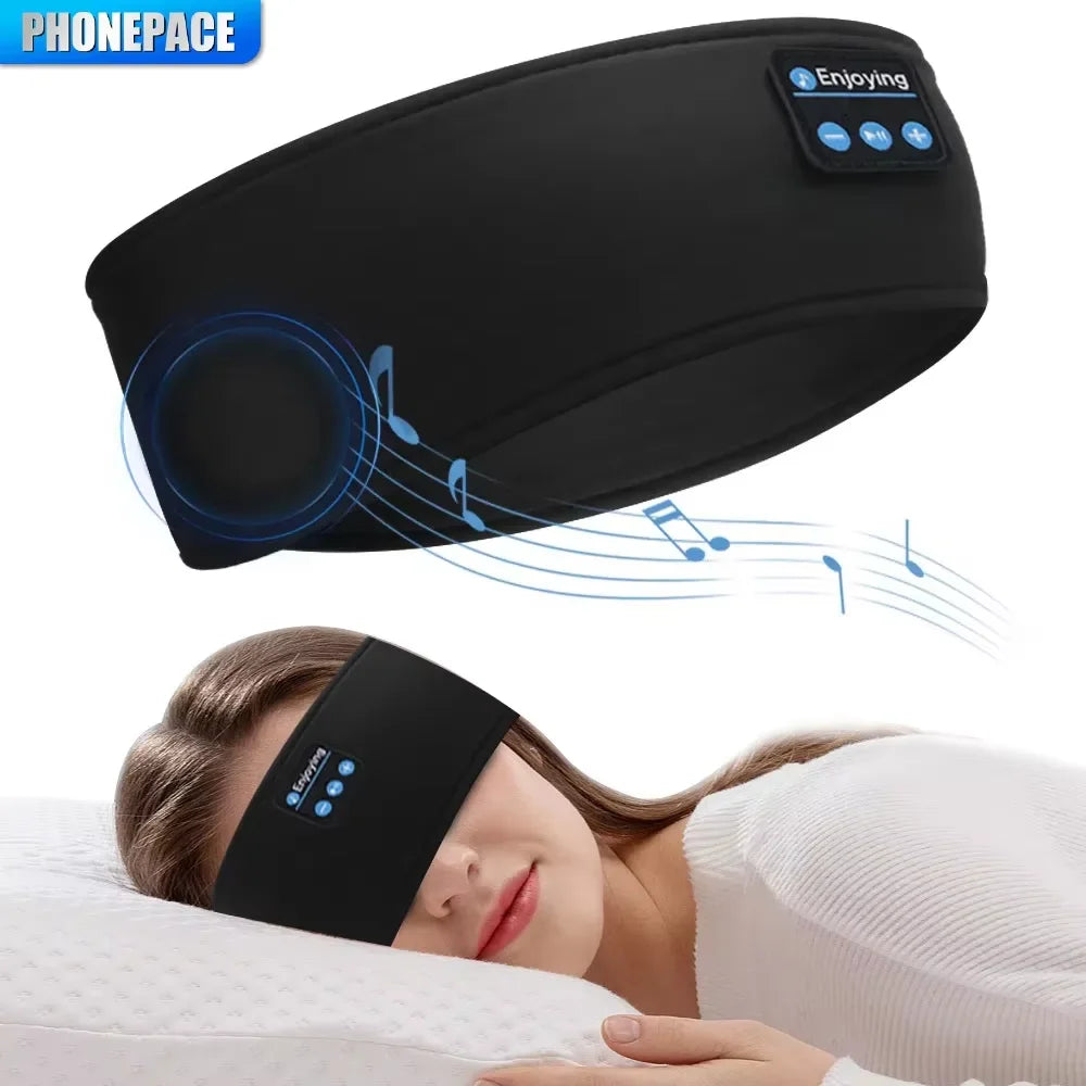 Bluetooth Earphones Sports Sleeping Headband Elastic Wireless Headphones Music Eye Mask Wireless Bluetooth Headset Headband