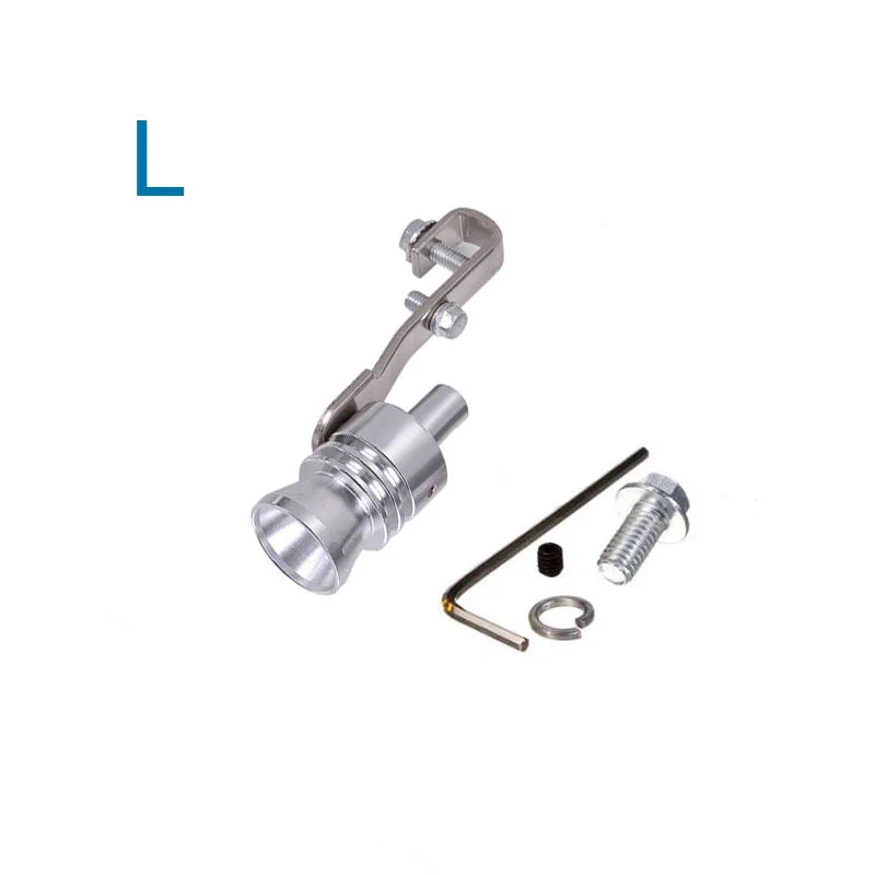 Gold Motorbike Car Blow Off Turbo Whistle Exhaust Muffler Pipe Aluminum Simulator Sound Pipe Car Motorcycle S/M/L/XL Car Styling