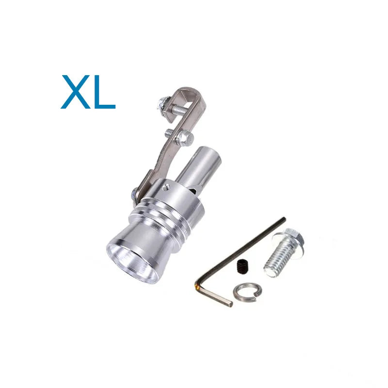 Gold Motorbike Car Blow Off Turbo Whistle Exhaust Muffler Pipe Aluminum Simulator Sound Pipe Car Motorcycle S/M/L/XL Car Styling