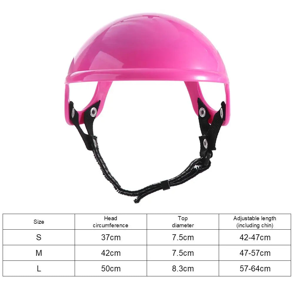 Cute Cat Headwear Dog Helmets with Ear Holes Adjustable Strap Pet Helmet Hat Hard Hat Photo Props Pet Ridding Cap Pet Supplies