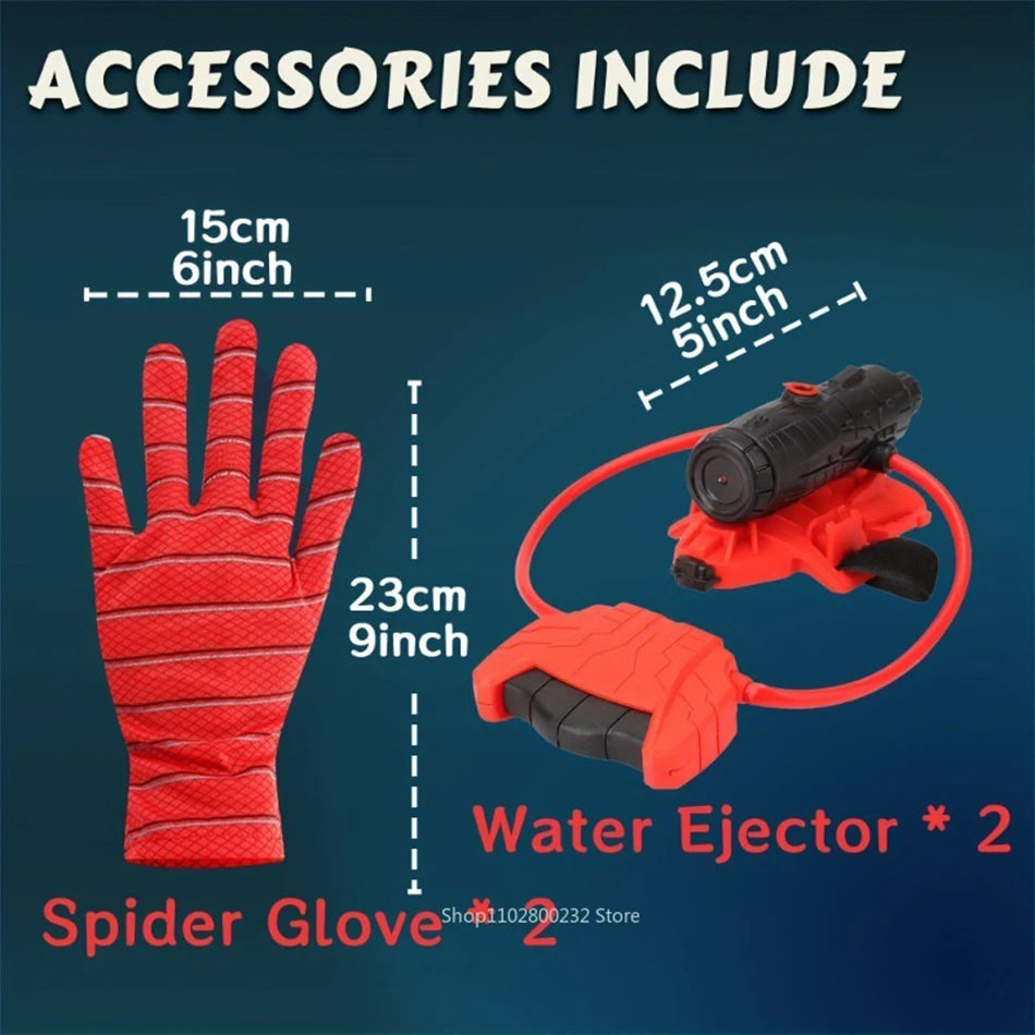 UNGH Spider Launcher Water Gun Summer Summer Beach Wrist Shooting Game Toy Plastic with Gloves For Children Water Fight Game