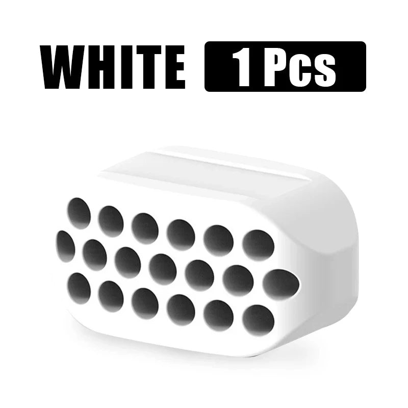 1/2Pcs Large Jaw Exerciser Fitness Jawline Muscle Training Double Chin Reducer Neck Face Slimming Mouth Jawliner Silicone Chew