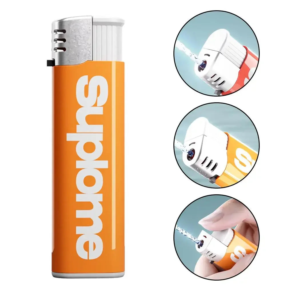 2025 New Portable Magic Lighter Prank Toy Realistic Funny Water Gun Lighter Decompression Toy  Waterpark