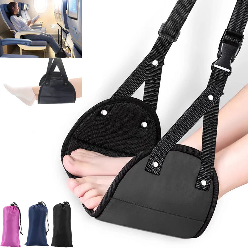 Portable Airplane Footrest,Leg Plane Travel Footrests,Foot Hammock Flight,Feet Rest Hanger for Planes,Train,Office,Car Women Men