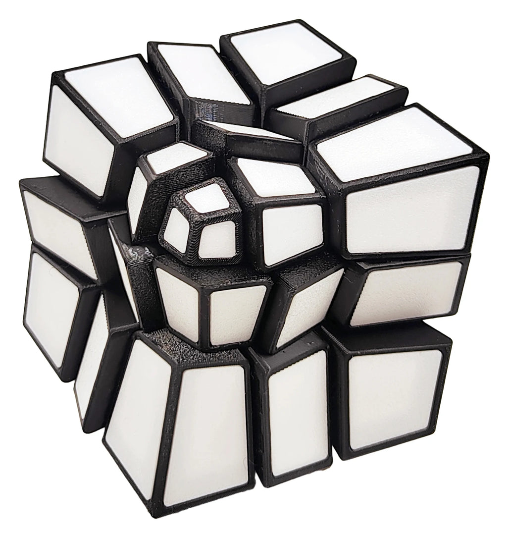 ZEPUZZLES Squished 3x3 Magic Cube Speed Cube Strange Shape Puzzle Stickerless Cube Puzzle Toys Children Gift Cubo Magico