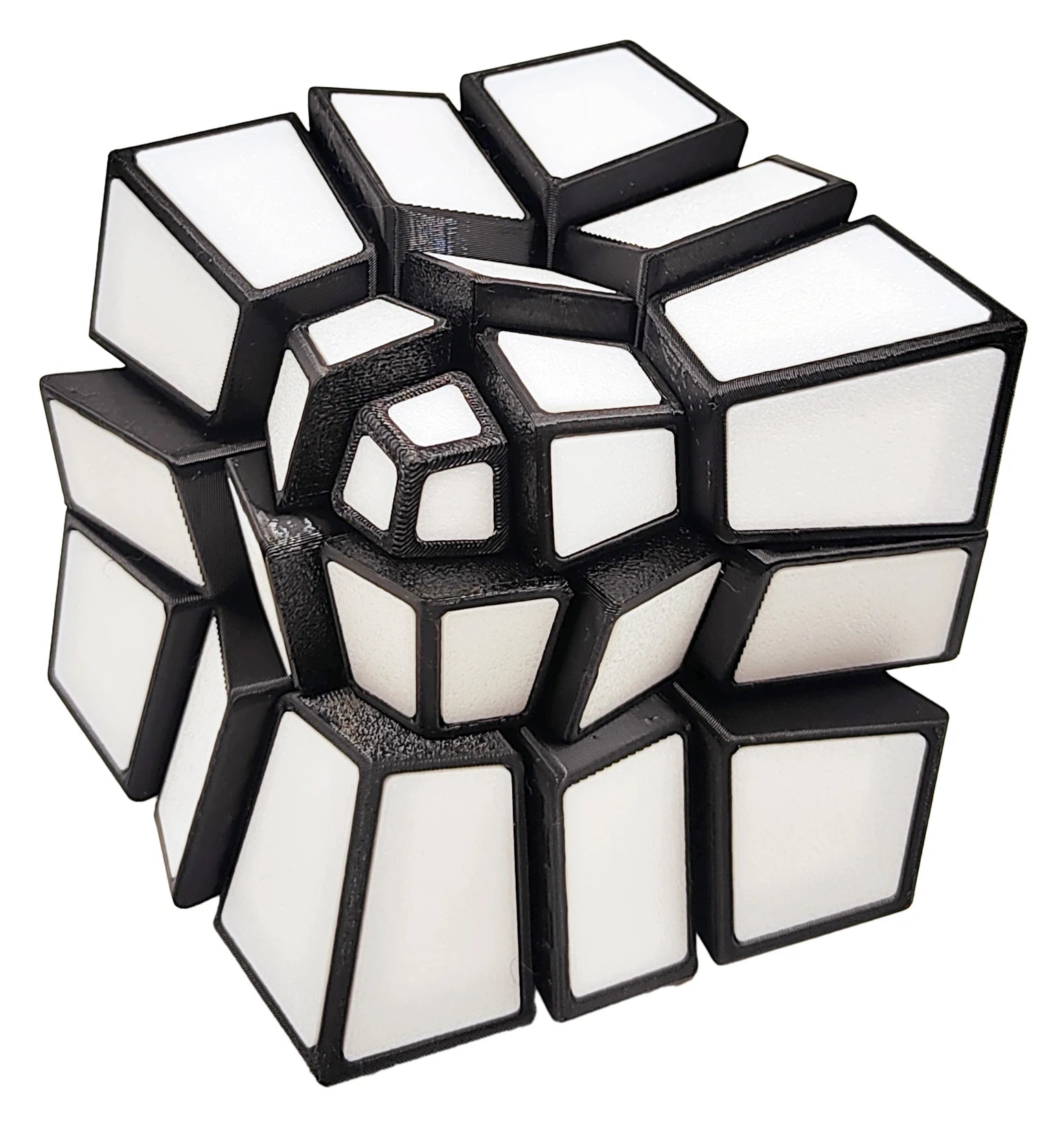 ZEPUZZLES Squished 3x3 Magic Cube Speed Cube Strange Shape Puzzle Stickerless Cube Puzzle Toys Children Gift Cubo Magico