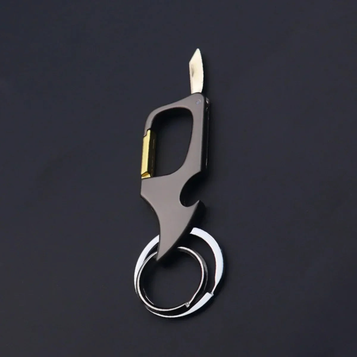 Men's Multifunctional Keychain Bottle Opener Anti-Lost Car Key Ring Creative Waist Hanging Design