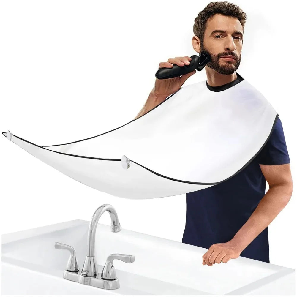 Shaving Men's Shave Beard Apron Shaving Cloth Belt Transparent Suction Cup Care Cleaning Beard Shave Apron Men's Gift