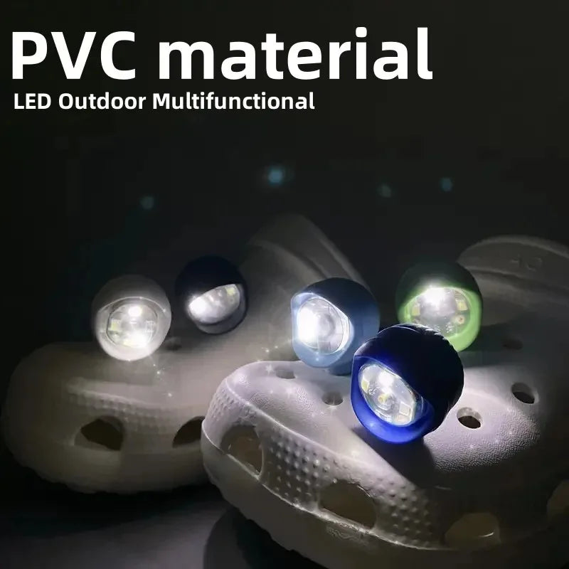 2pcs LED Shoe Lights Charms Accessories Wholesale Non-Rechargeable, Walks & Dog Walks, Shoes Charms, 3 Flashing Lighting Modes
