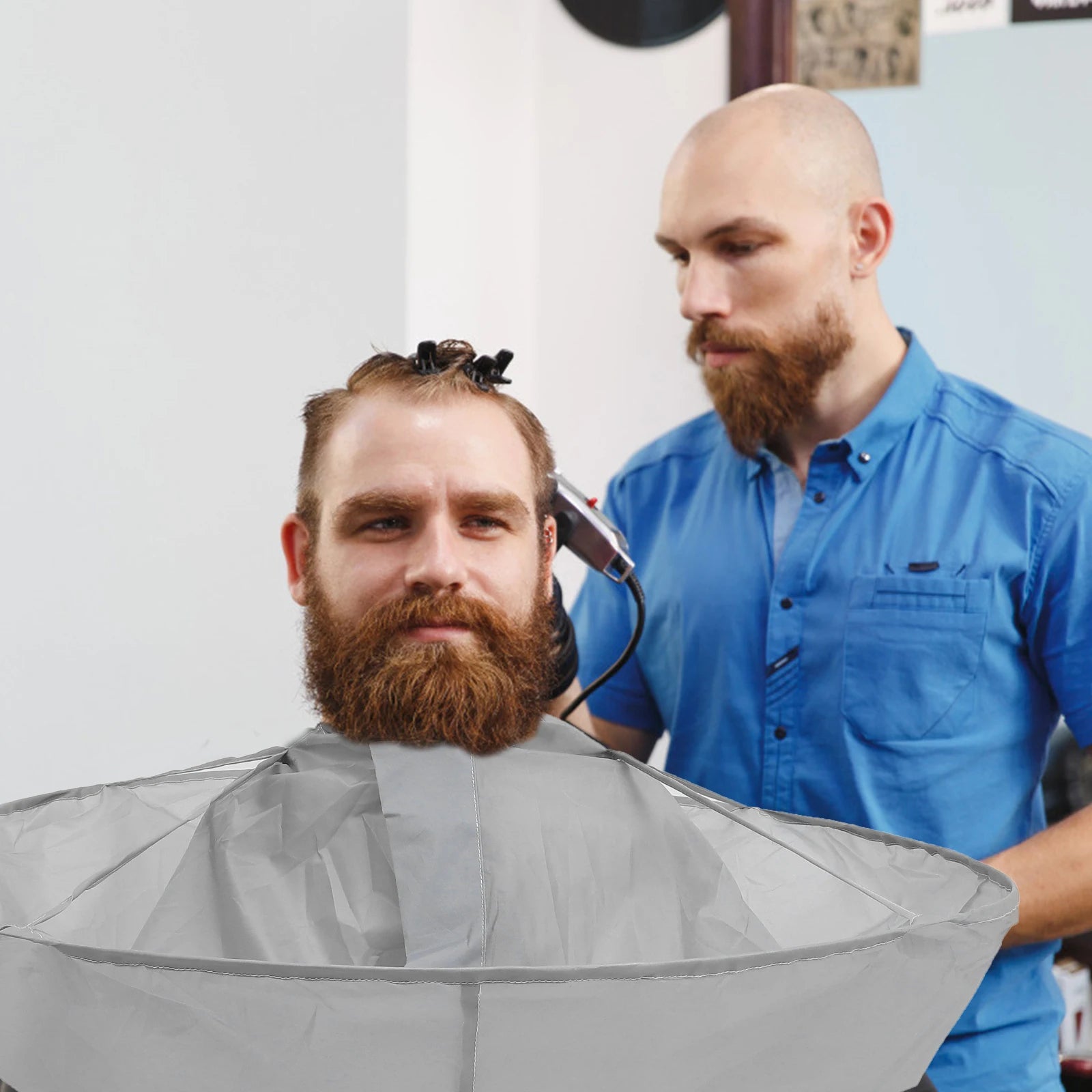 Waterproof Hairdressing Umbrella Cape For Adult Salon Haircut Cloak Adjustable Neck Easy Clean Fast Drying Hair Styling Apron