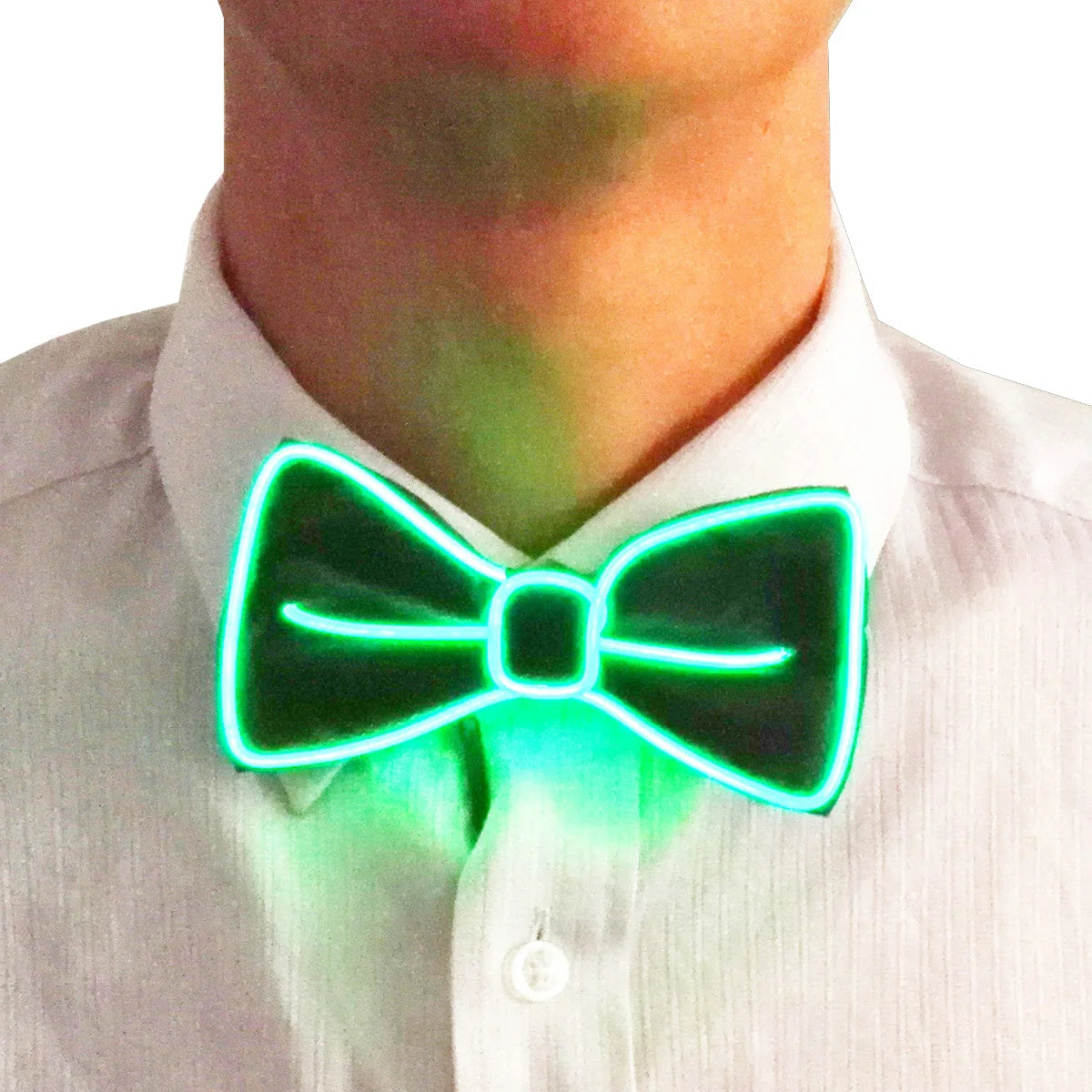 Flashing Neon Light LED Tie Halloween Christmas Dance Supplies Wedding Performance Decoration Luminous EL Wire Necktie