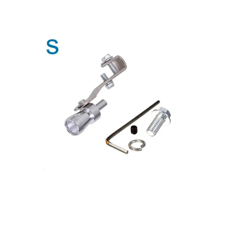 Gold Motorbike Car Blow Off Turbo Whistle Exhaust Muffler Pipe Aluminum Simulator Sound Pipe Car Motorcycle S/M/L/XL Car Styling