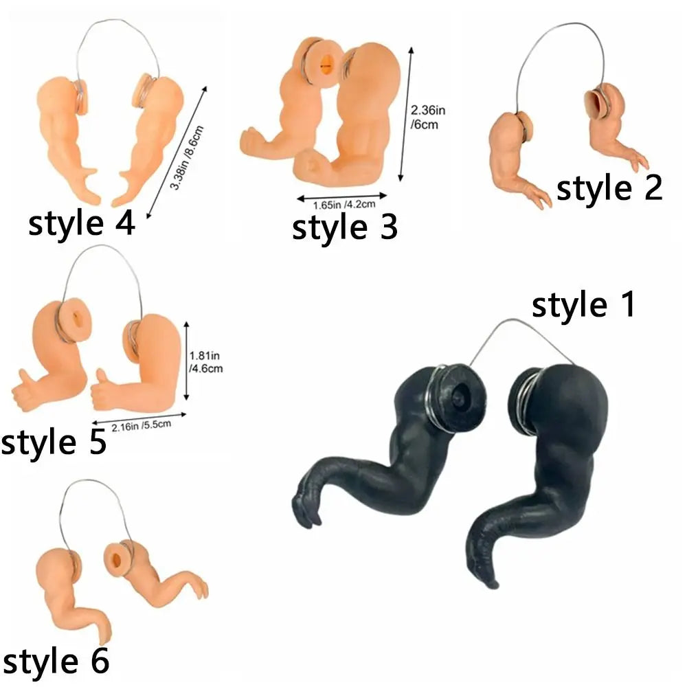 Funny Fighting Chicken Arms Toys Giant Arm Hulk Arms Chicken Forelimb Toy Novelty Artificial Chicken Arm Decoration Halloween