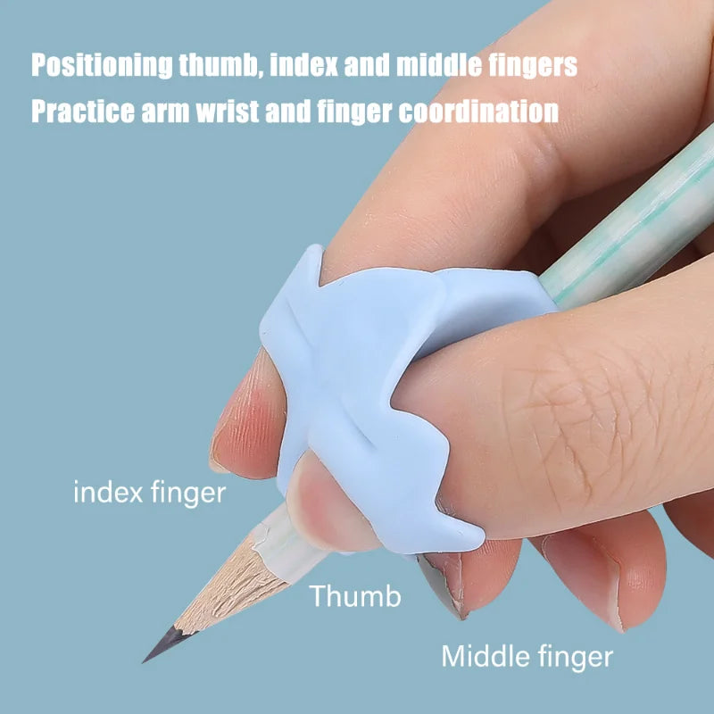 Three-Finger Children Writing Pencil Holder Kids Learning Practise Pen Aid Sleeve Posture Correction Device Child Writing Tools