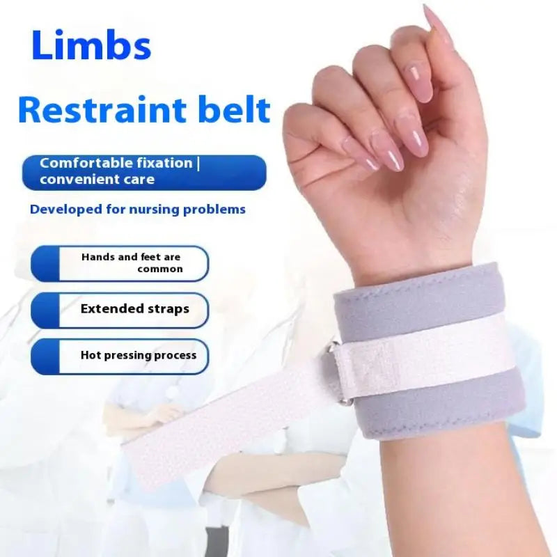 Patient Limb Restraints Belt Ankles Wrists Adjustable Quick-release Restraints Soft Breathable Bed Chair Limb Fixed Strap
