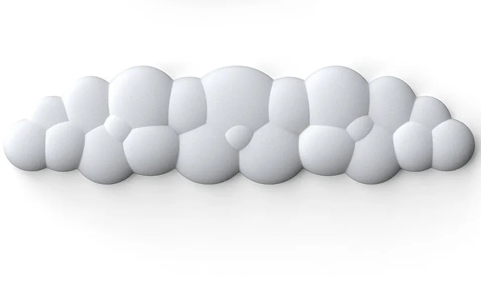 Cloud Shape Wrist Rest Pad Soft Material Memory Foam PU Bottom Anti-Slip Rubber Base Office Keyboard Mouse Support Wrist Pad