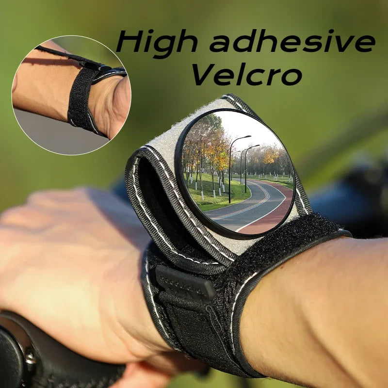 1PC Bicycle Rearview Mirror Hand-worn Rear Convex Mirror Lightweight Wrist Riding Equipment Riding Equipment Bicycle Accessories