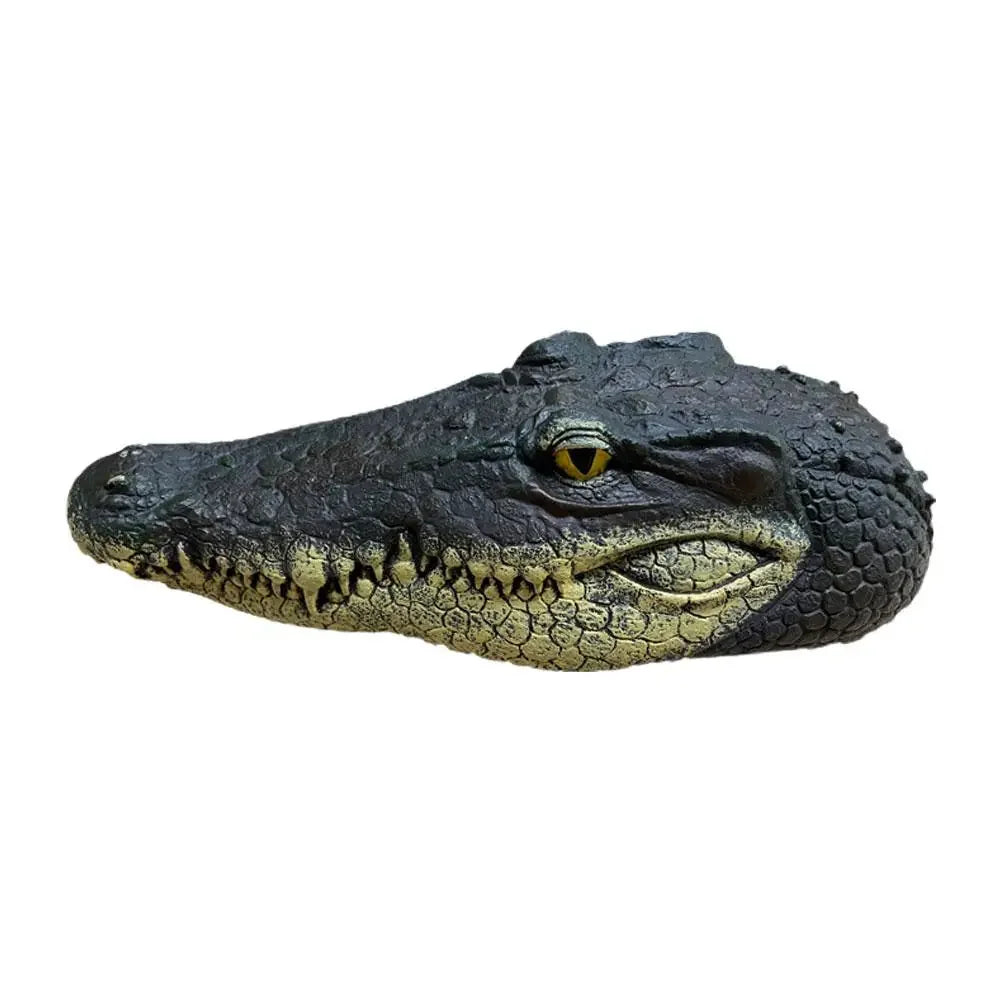 1pc Floating Alligator Head Aquatic Simulation Realistic Courtyard Head Animal Pond Pool Ornaments Park Decor Crocodile Out A5A5
