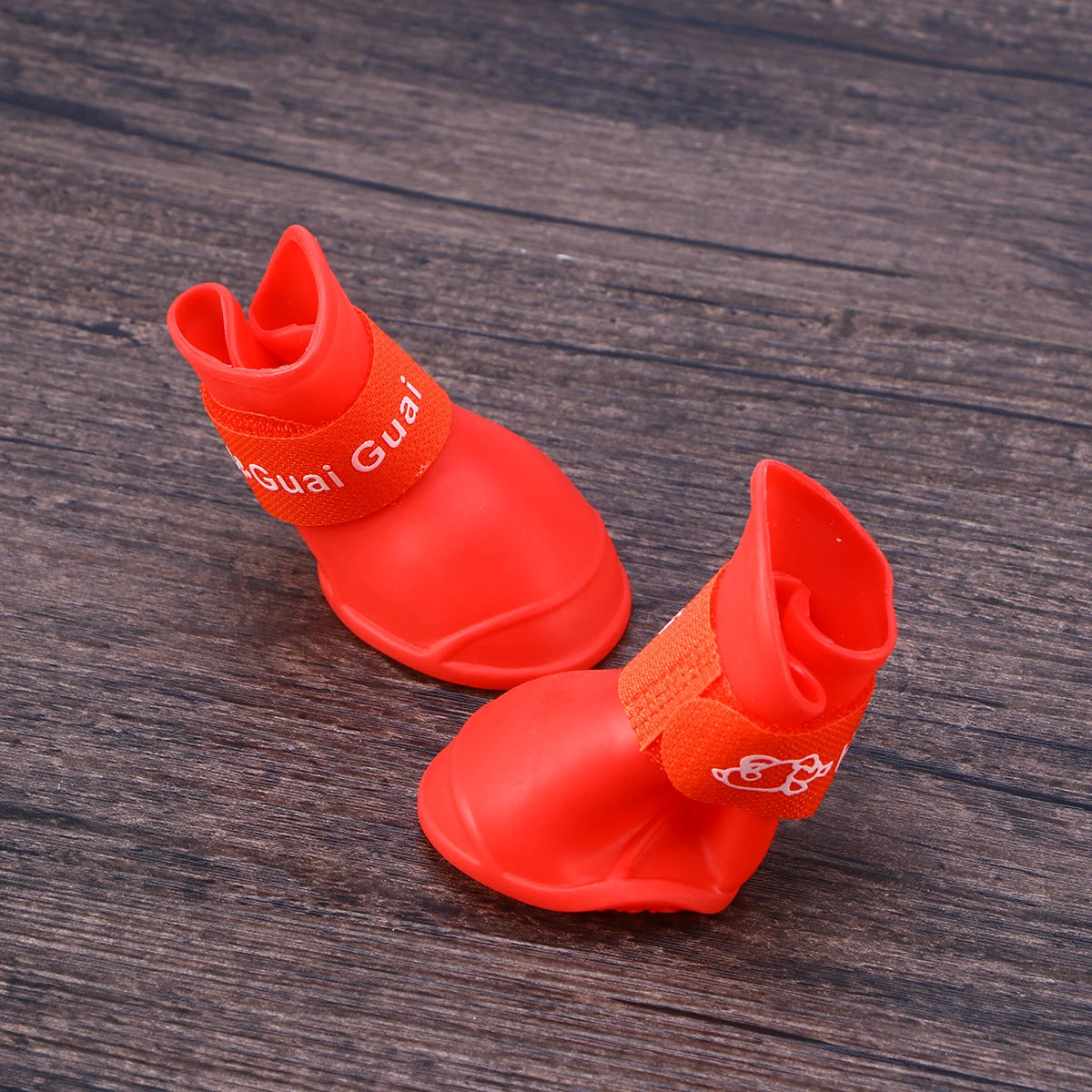 Chihuahua Shoes for Dogs Pet Non-slip Rain Boots Water Resistant Red Booties Waterproof