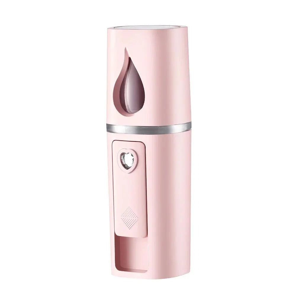 Mini Nano Mist Sprayer Cooler Facial Steamer Humidifier USB Rechargeable Face Moisturizing Nebulizer Beauty Skin Care