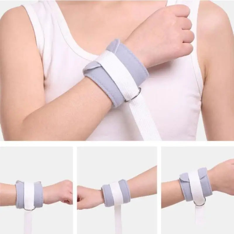 Patient Limb Restraints Belt Ankles Wrists Adjustable Quick-release Restraints Soft Breathable Bed Chair Limb Fixed Strap