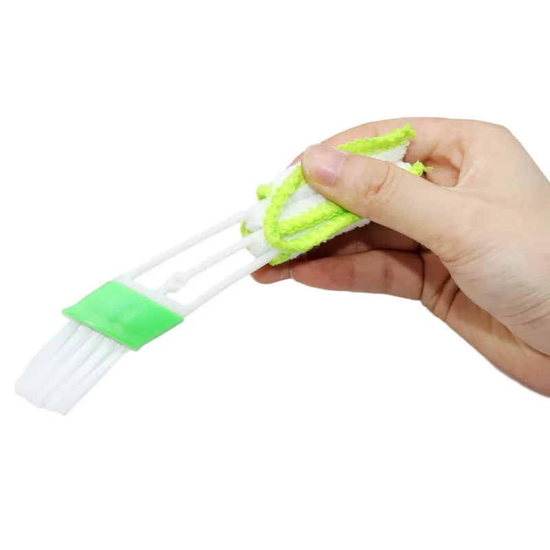 1 Pcs Long Durable 2 In 1 Double Slider Car Air-conditioner Outlet Cleaning Tool Outlet Window Cleaning Multi-purpose Brush