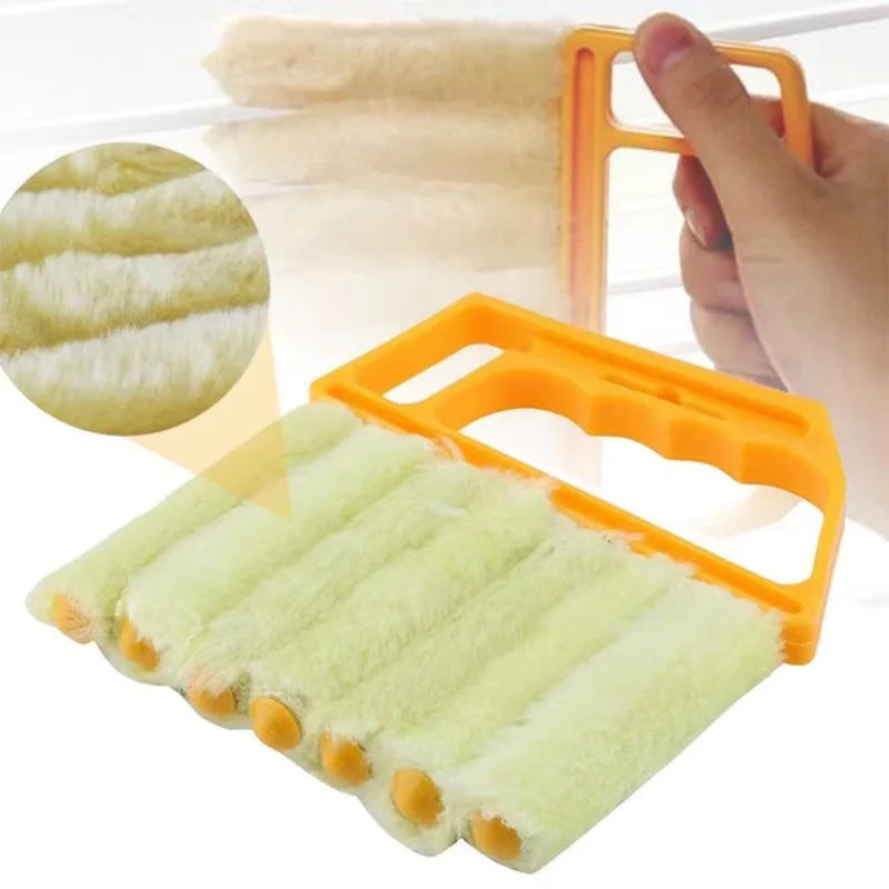 Multifunctional Blinds Window Cleaning Brush Air Conditioner Dust Removal Brush Blinds Duster Household Dust Brush for Window