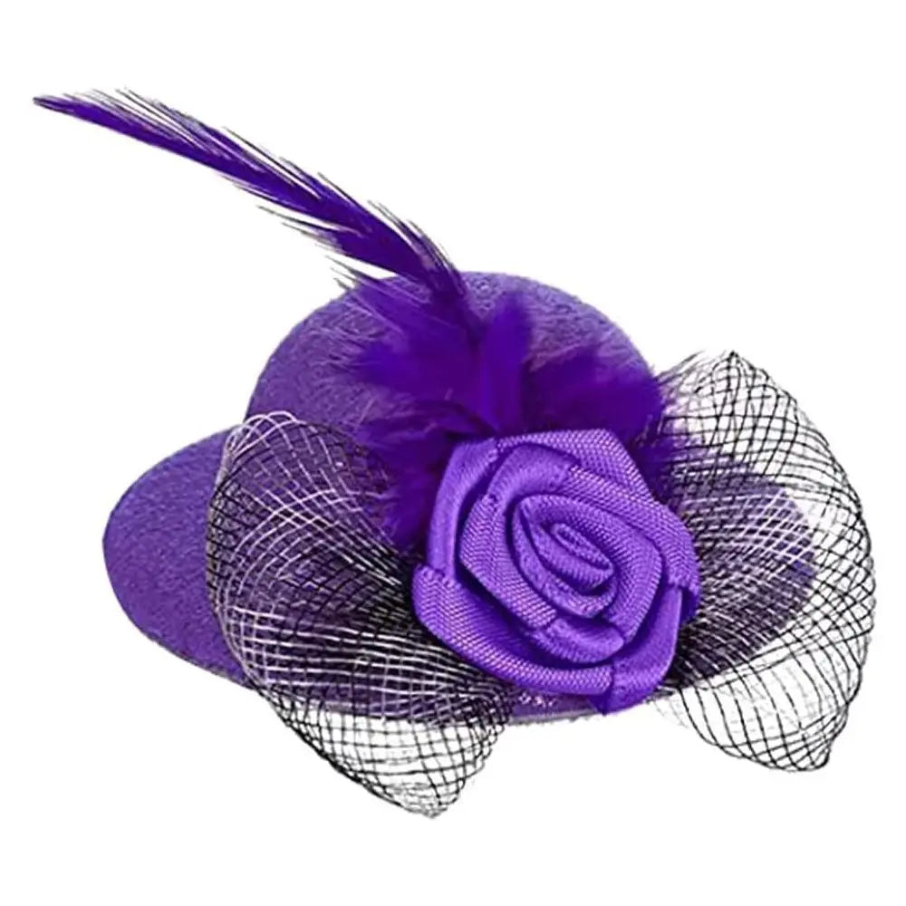 Adjustable Rooster Duck Stylish Show Costum Chicken Hats Cap for Hens Pets Supplies Feather Top Hat