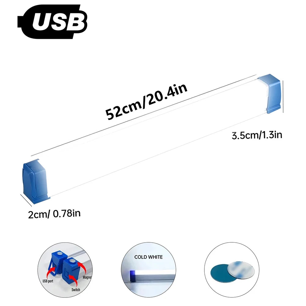 1pc Rechargeable LED Motion Sensor Cabinet Light - Ideal for Closet, Kitchen, Wardrobe, Stairs - Battery Operated Night