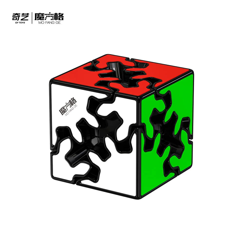 QIYI Gear Shift Cube 2X2 Magic Speed Cube Stickerless Professional Fidget Toys QiYi 2X2 Gear Shift Ball