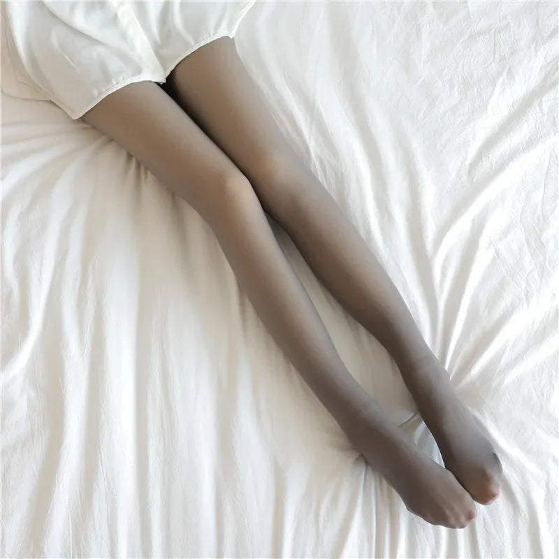Thermal Stockings Woman Fleece Tights Sexy Winter Warm Pantyhose Translucent Slim Thicken Tights Elastic Velvet Pantyhose Thin
