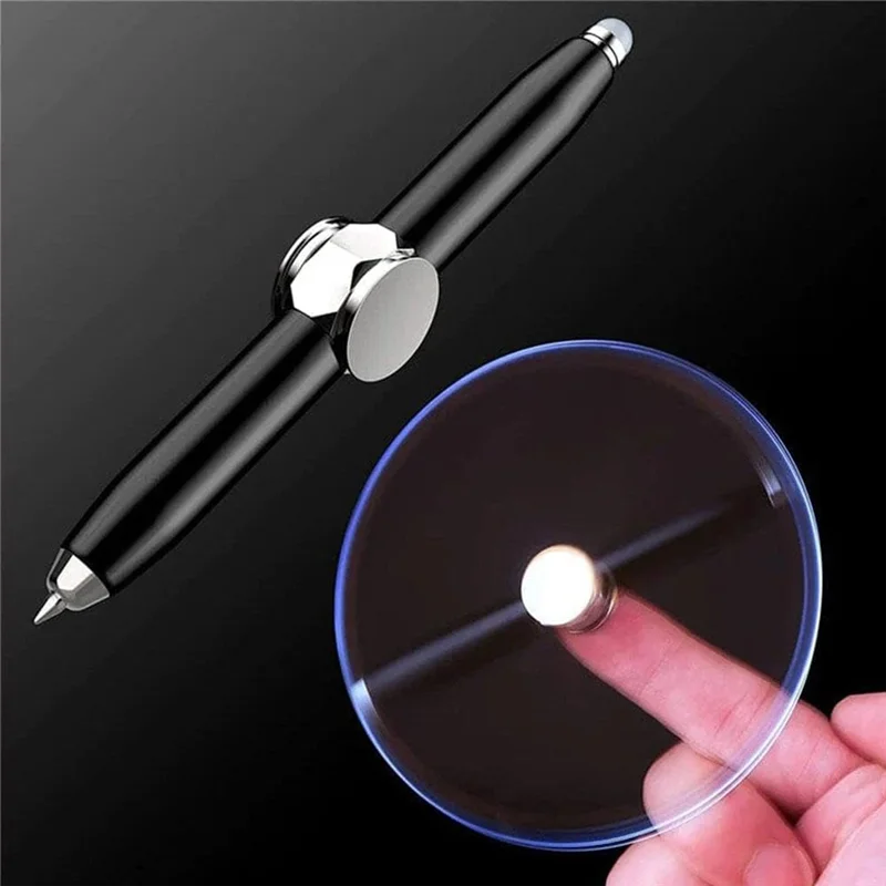 AEE7-Spinning Pen, Pen With LED Light, Writing Tool,Illuminated Tip Pen, Ballpoint Pen For Lighting For Writing In The Dark
