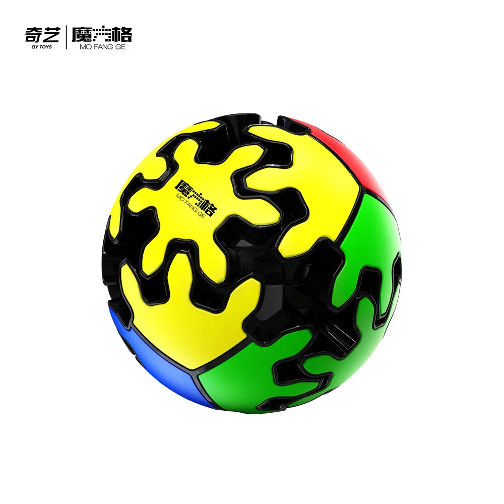 QIYI Gear Shift Cube 2X2 Magic Speed Cube Stickerless Professional Fidget Toys QiYi 2X2 Gear Shift Ball