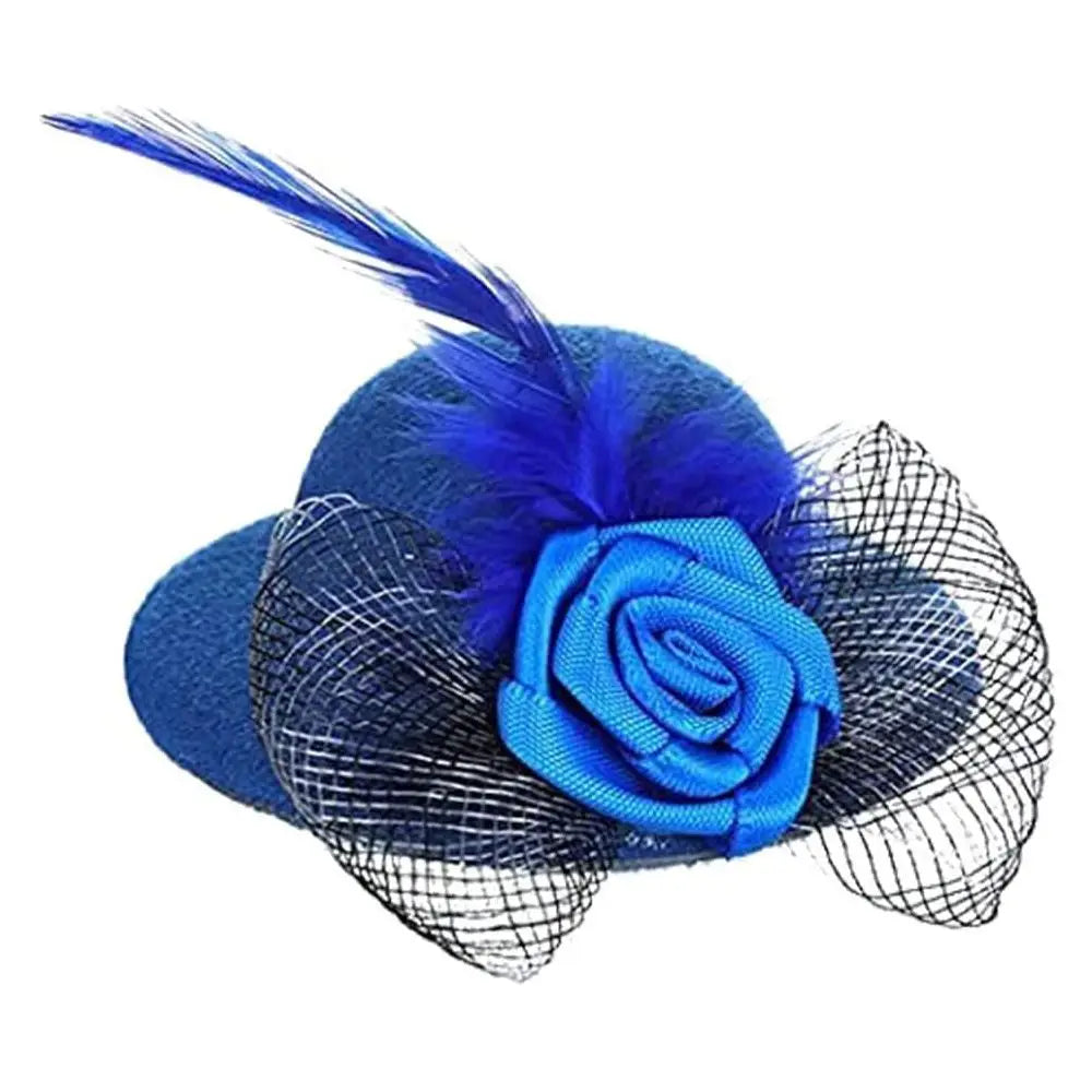 Adjustable Rooster Duck Stylish Show Costum Chicken Hats Cap for Hens Pets Supplies Feather Top Hat