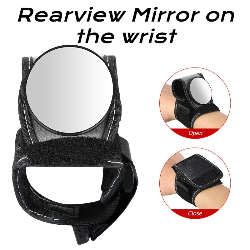 1PC Bicycle Rearview Mirror Hand-worn Rear Convex Mirror Lightweight Wrist Riding Equipment Riding Equipment Bicycle Accessories
