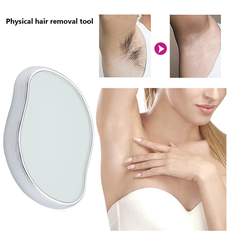 Crystal Epil Hair Removal Eraser Painless Safe Reusable Easy Clean Depilation Tool Physical Glass Hair Remov Body Beauty Eraser