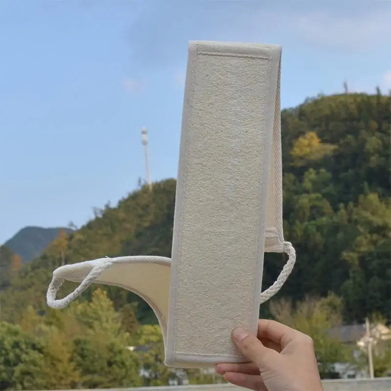 28TA 70cm Natural Loofah Back Scrubber Washer Shower Exfoliating Body Deep Cleaning Double Sided Massage Bath Sponge Bathroom